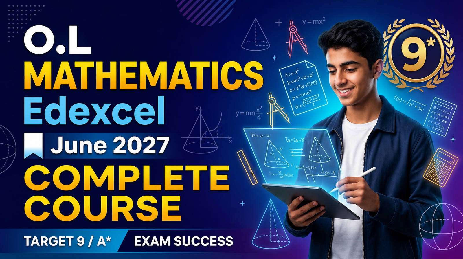 O.L Mathematics Edexcel June 27